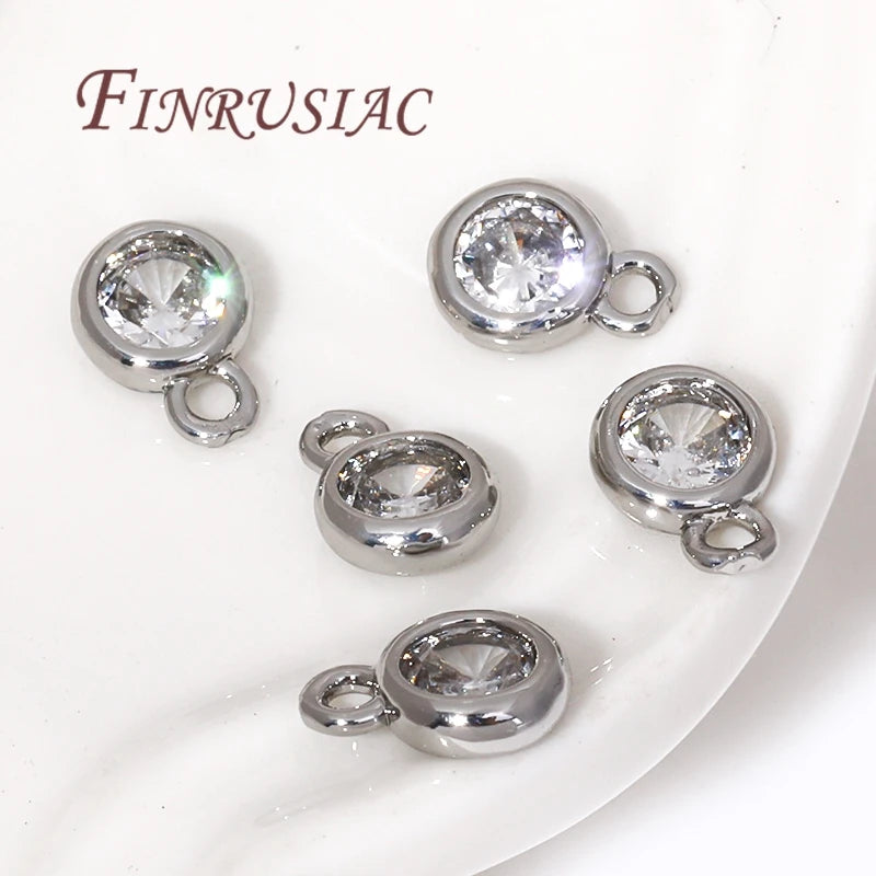 18K Gold Plated Brass Rhinestone Pendant Charm | DIY Jewelry Jewelry Pendant Charm P3
