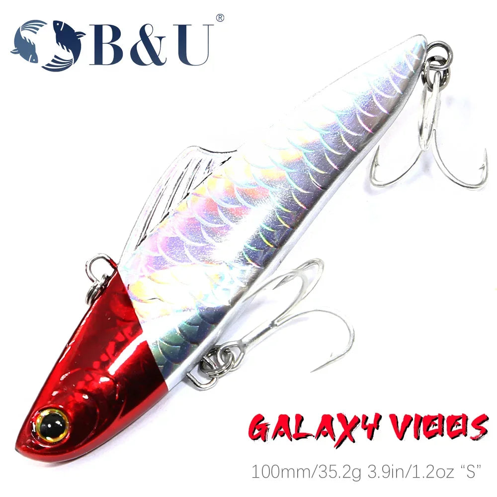 B&U 100mm Vibration Blade Lure – Bass Pike Saltwater Sinking Vibration Blade Lure P3