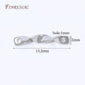 18K Gold Plated Twisted Bar Connectors | DIY Jewelry Making Jewelry Connector Links P3 Rhodium Plated 20 pieces