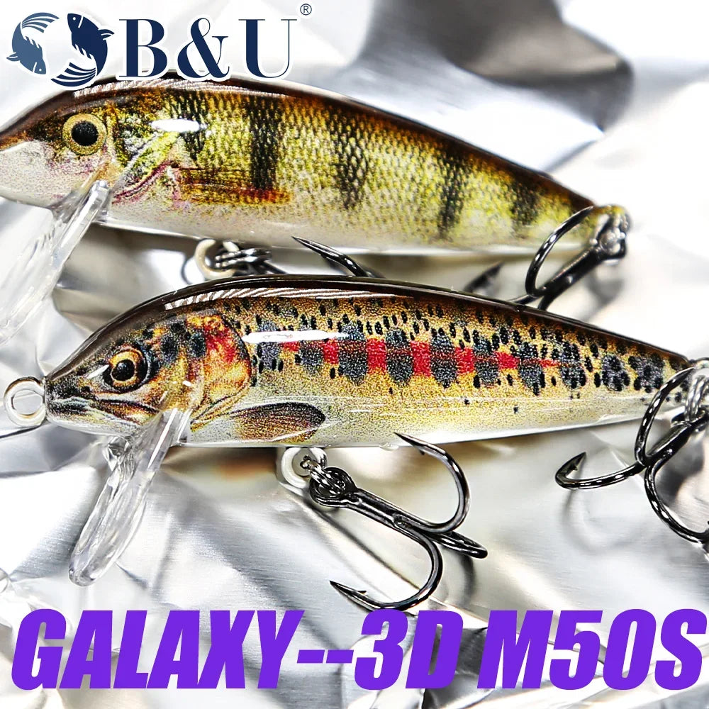 B&U Sinking Minnow Jerkbait Lure – Bass Pike Perch Trout Fishing Lure P3