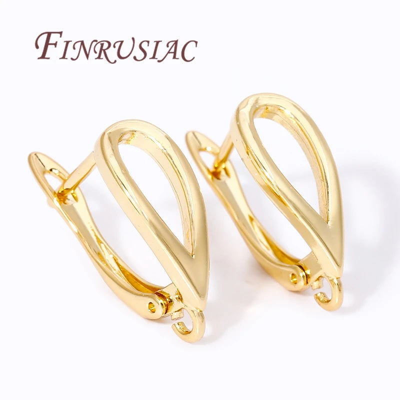 18K Gold Plated French Earring Hooks – DIY Earwire Findings Earring Findings P3