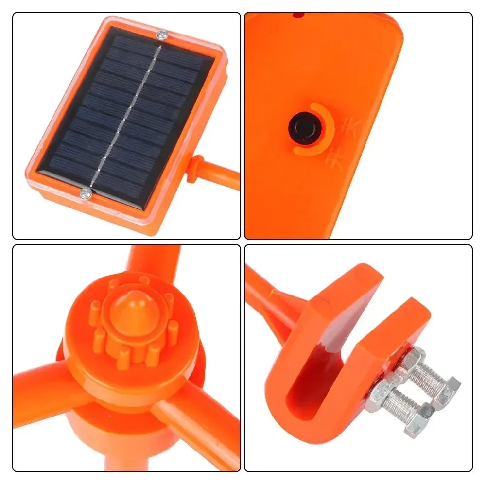 360° Solar Wind Bird Repeller – Reflective Flash & Sound Guard Bird Repeller Device P3