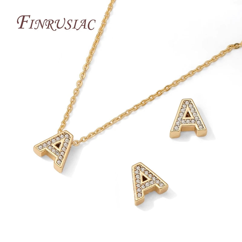 18K Gold Plated CZ Letter Charms A-Z | DIY Initial Jewelry Beads Jewelry Making Charms P3