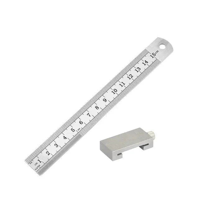 Carpenter Steel Rule Stop Block – Precise Marking & Measuring Measuring Stop Block P3