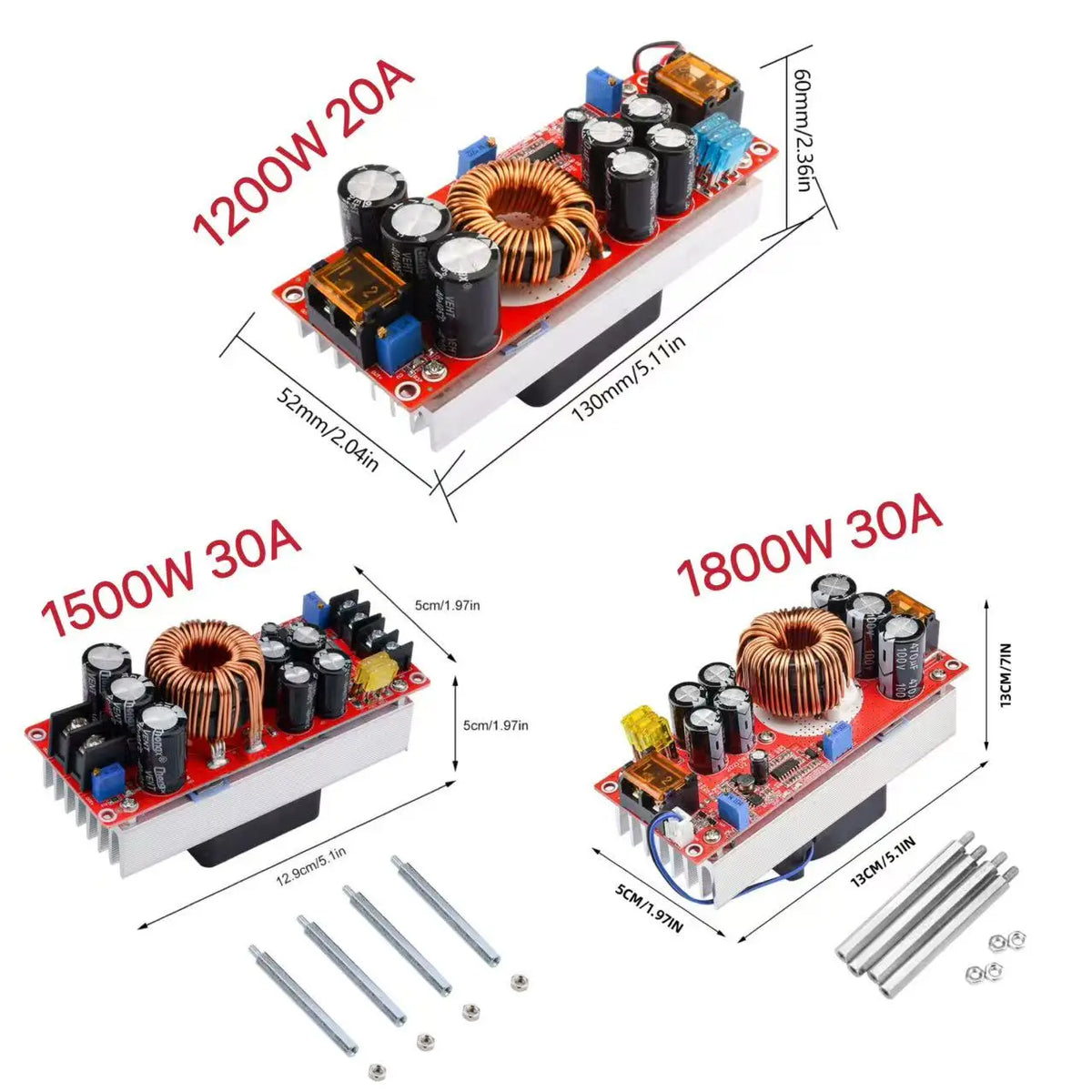 DC-DC Boost Converter 1200W/1500W/1800W – Adjustable Power Module DC-DC Boost Converter P3