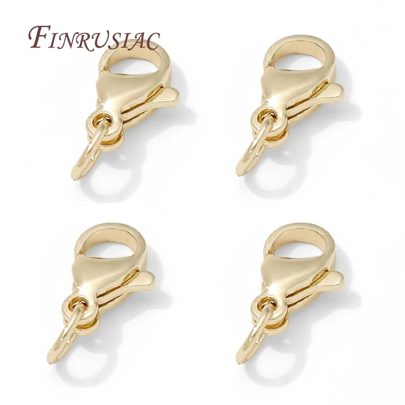 Gold Plated 10mm Lobster Clasps – DIY Bracelet Jewelry Findings Jewelry Clasps P3
