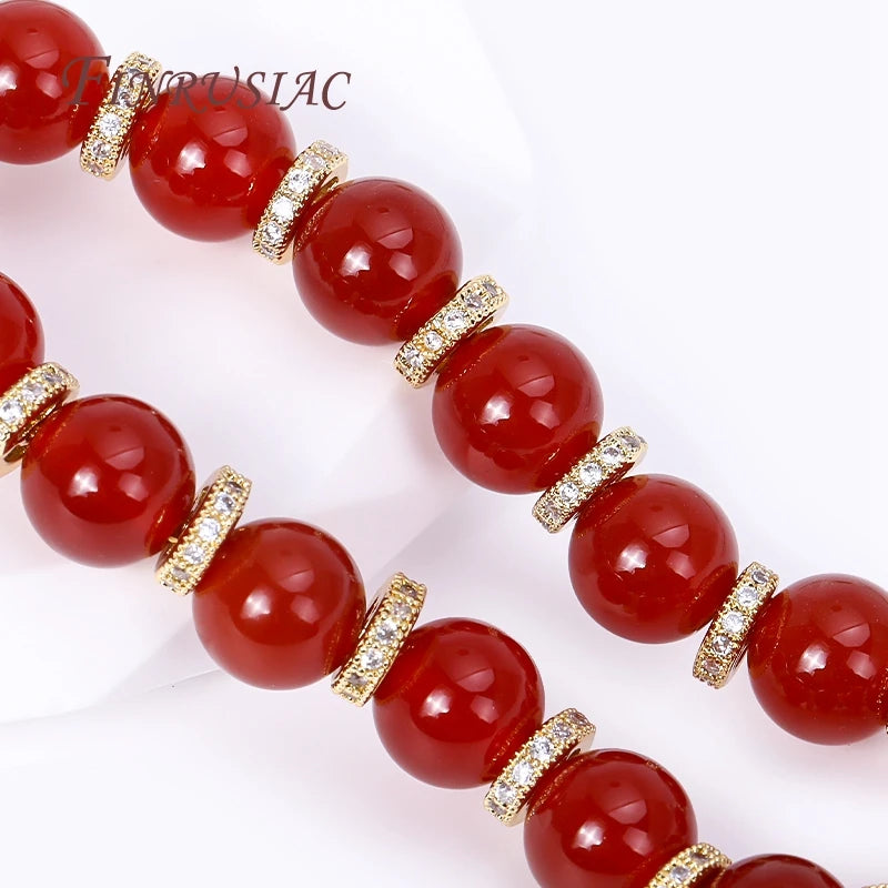 18K Gold Plated Brass Zircon Wheel Spacer Beads | 2 Sizes Jewelry Spacer Beads P3
