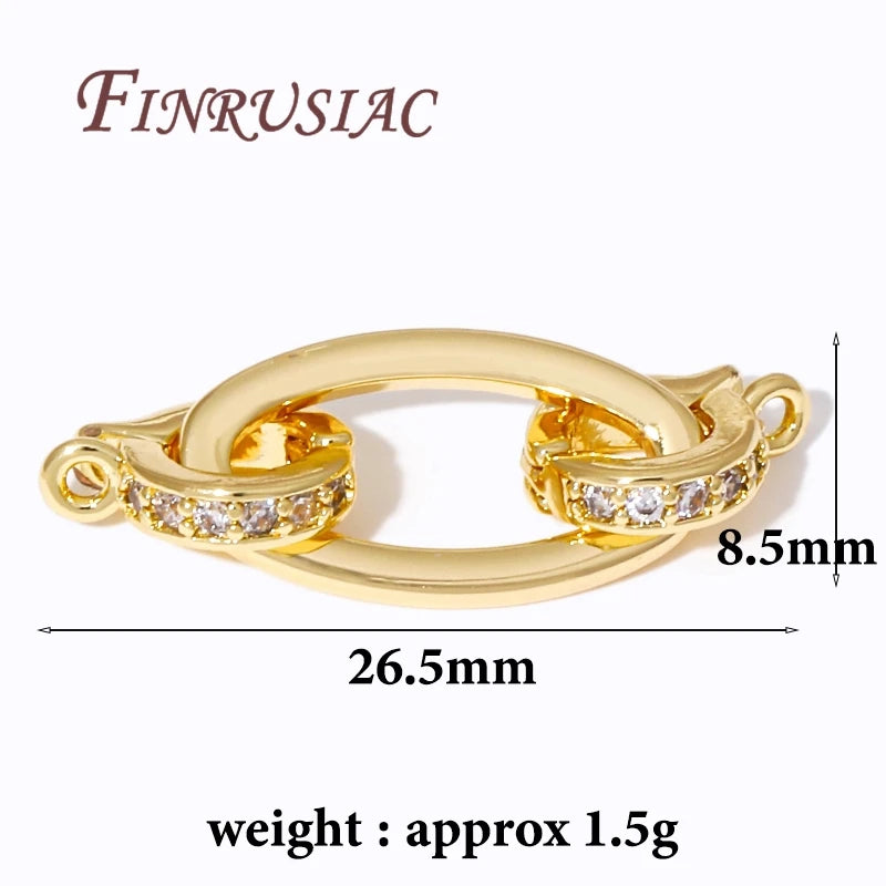 18K Gold Plated Pearl Clasp Connector – DIY Jewelry Findings Jewelry Clasp Findings P3 18K Real Gold Plated 1 piece