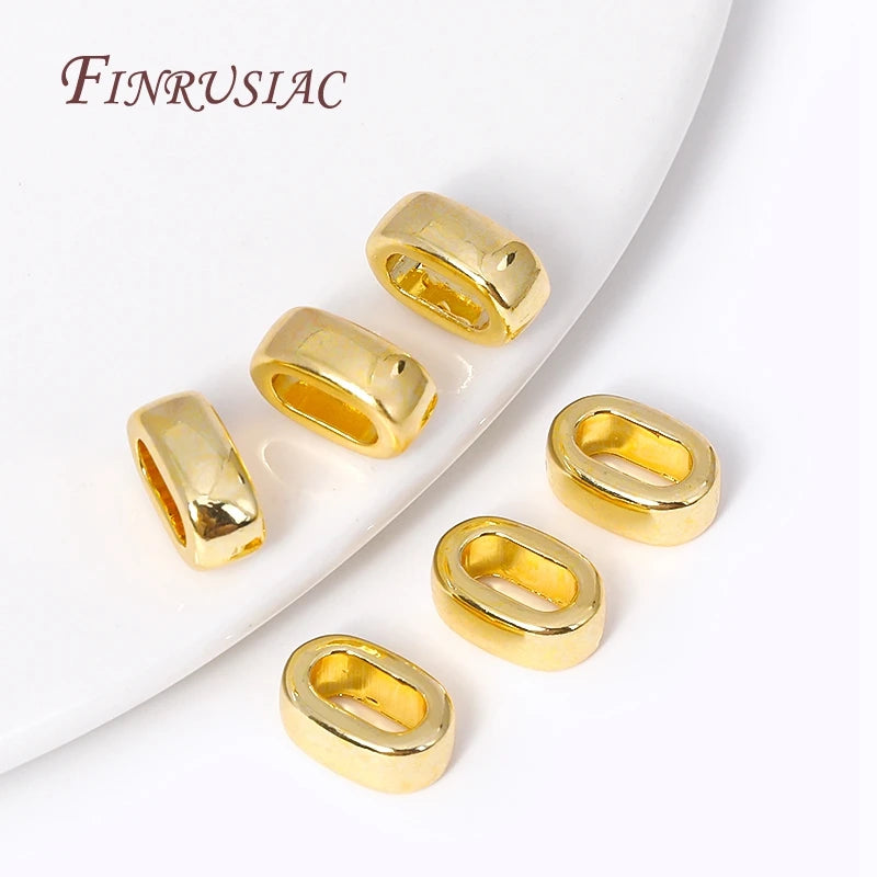 18K Gold Plated Leather Cord End Cap Clasp Findings – DIY Jewelry Findings P3