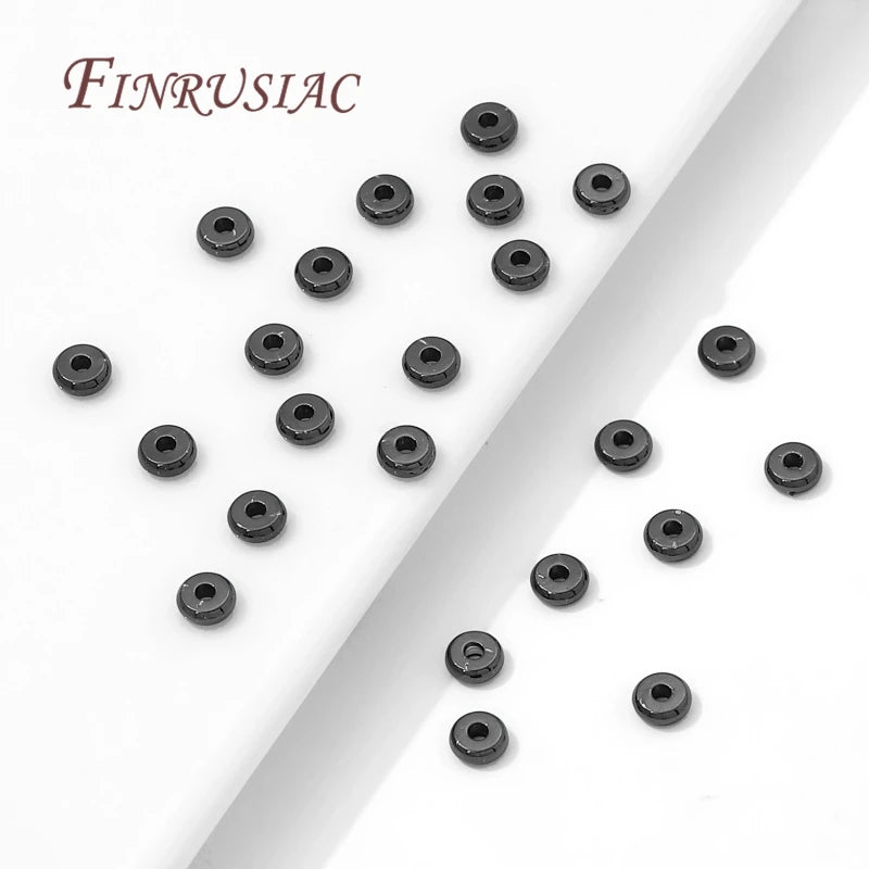 Black Plated Brass Spacer Beads 3mm 5mm – DIY Jewelry Findings Jewelry Spacer Beads P3