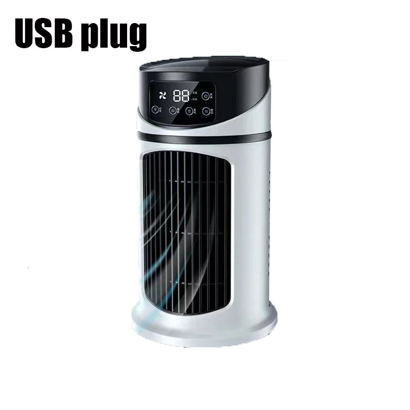 Donirt USB Mini Air Cooler Fan – 3-in-1 Cooling & Humidifier Portable Air Cooler P3 white
