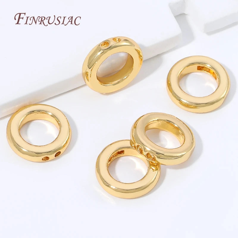 18K Gold Plated Brass Cord End Beads – 4mm DIY Jewelry Findings Jewelry Findings P3