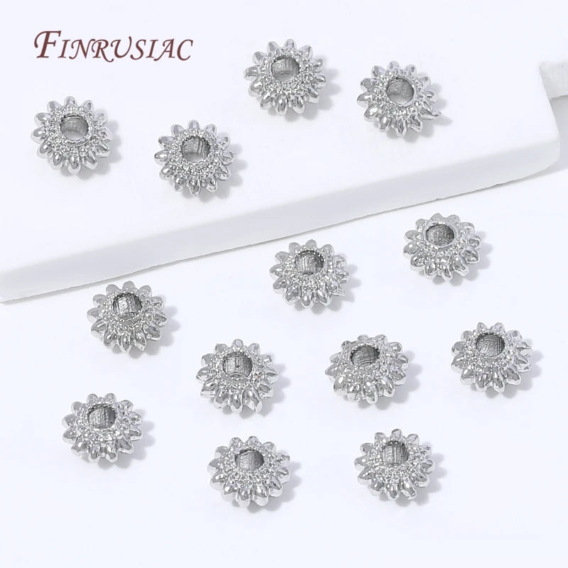 18K Gold Plated Flower Bead Spacers for DIY Jewelry Making Jewelry Bead Spacers P3