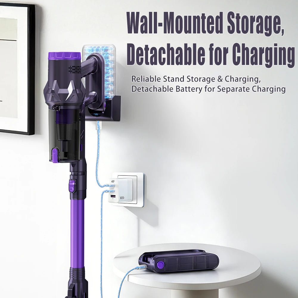 Handheld Wireless Vacuum – OLED Screen, 3-Speed, USB-C Charging Handheld Vacuum Cleaner P3