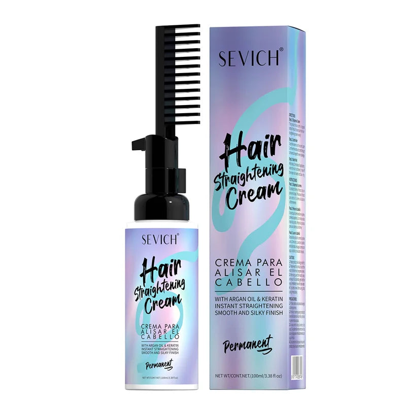 Sevich Keratin Hair Straightening Cream with Comb | 100ml Keratin Hair Cream P3 100ml