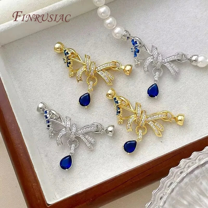 14K Gold Plated CZ Micro Pavé Clasp Connector | DIY Jewelry Jewelry Clasp Findings P3
